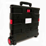 Foldable Shopping Cart - Portable Collapsible Wheeled Folding Trolley Crate - Front View