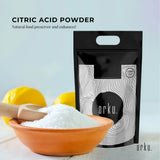 Orku 10Kg Citric Acid Powder - Food Grade Non GMO Anhydrous Preservative E330 - Front View