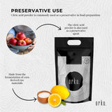 Orku 20Kg Citric Acid Powder - Food Grade Non GMO Anhydrous Preservative E330