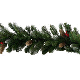 Christabelle 2.7m Christmas Garland with Pine Cones & Berries Pine Tree Decoration Ornament - Front View