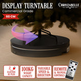 Christabelle 60cm 100kg Commercial-grade Electric Display Turntable - Front View