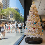 Christabelle 80cm 200kg Commercial Electric Display Turntable Power Outlet Black - Side View