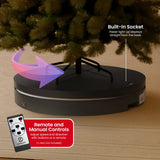 Christabelle 80cm 200kg Commercial Electric Display Turntable Power Outlet Black - 45-Degree Angle