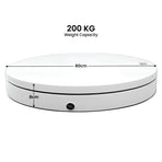 Christabelle 80cm 200kg Commercial Electric Display Turntable Motorised White