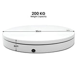 Christabelle 80cm 200kg Commercial Electric Display Turntable Motorised White - Top-Down View