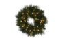 Christabelle 61cm Christmas Wreath Long Needle with LED Lights Front Door Decoration Ornament