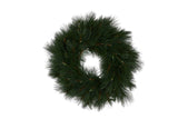 Christabelle 61cm Christmas Wreath Long Needle with LED Lights Front Door Decoration Ornament - Front View