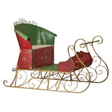 Christabelle Jumbo Life Size 210cm Rustic Christmas Sleigh Display Steel Art Christmas Decoration