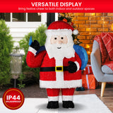 Christabelle 81cm Christmas Santa Display with Lights - Rear View