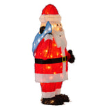 Christabelle 81cm Christmas Santa Display with Lights - Low Angle