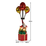 Christabelle 60cm LED Christmas Santa Claus with Balloons & Lights Ornament Decoration - Side View