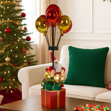 Christabelle 60cm LED Christmas Santa Claus with Balloons & Lights Ornament Decoration - 45-Degree Angle