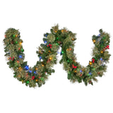 Klika 274cm Bristle Berry Multicolour Pre-Lit Christmas Garland - Front View