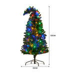 Christabelle Bad Santa 1.2m Curved Multicolour Pre-Lit Christmas Tree with 550 Tips