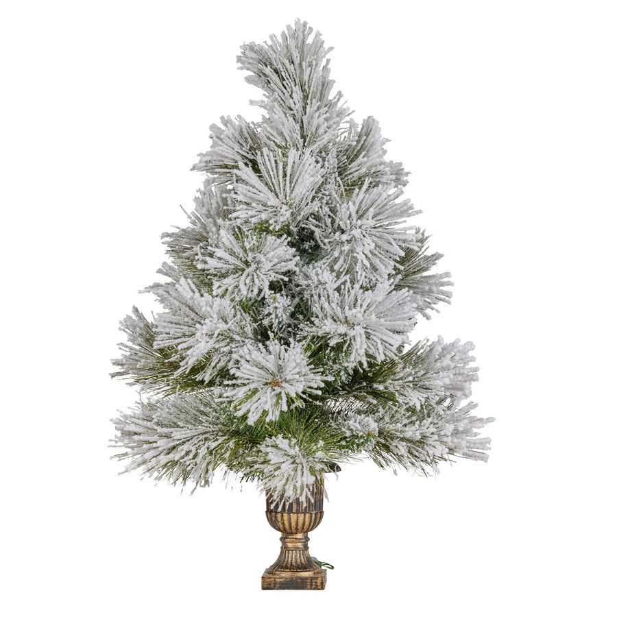 Christabelle 61cm Majestic Snow Tabletop Prelit Christmas Tree