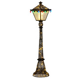 Christabelle Christmas Lamp Post Display 183cm With Lights - Top-Down View