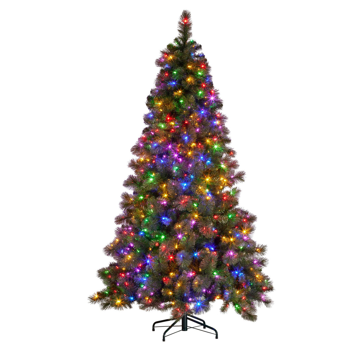 Christabelle 7.5ft Christmas Tree Glittery Gold Pine Led Multi-functional Lights