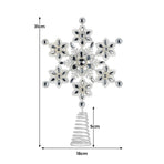 Christabelle Snowflake Christmas Tree Topper Beaded Decoration Ornament Xmas