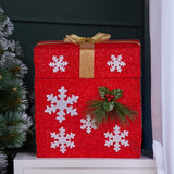 Christabelle Animated Santa Gift Box Led Christmas Tree Decoration Xmas Ornament - Rear View