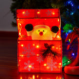 Christabelle Animated Santa Gift Box Led Christmas Tree Decoration Xmas Ornament - Close-Up Angle