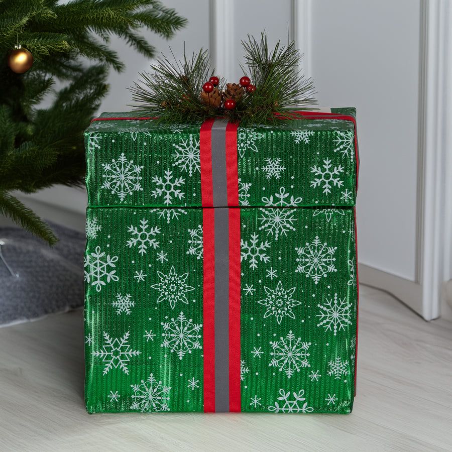 Christabelle Animated Elf Gift Box Led Lights Christmas Tree Decoration Ornament