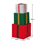 Christabelle 122cm Animated Present Stack Santa Led Lights Christmas Tree Decor