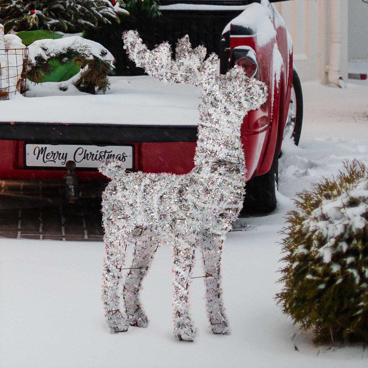 Christabelle 112cm Animated Reindeer Christmas LED Lights Indoor Outdoor Yard Statue Decoration