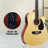 Karrera 12-String Acoustic Guitar with EQ - Natural - Rear View
