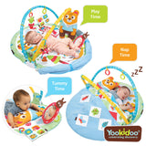 Yookidoo Gymotion Play N Nap Multi-Function Infant Gym - Top-Down View