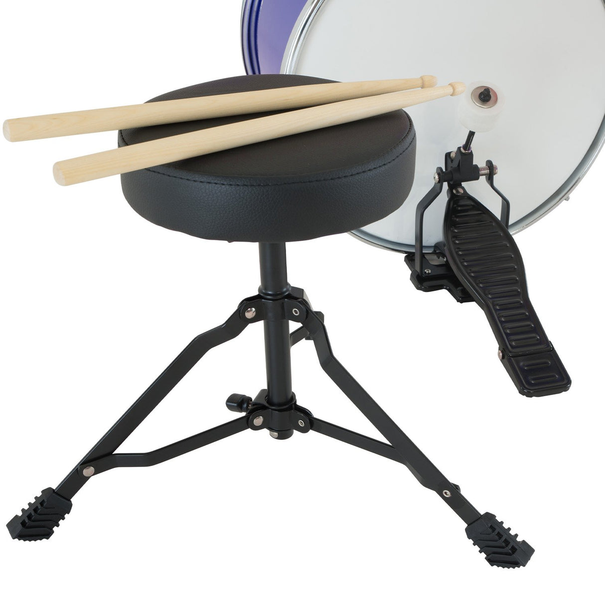 Karrera Kids' 4-Piece Drum Set - Sparkling Blue