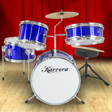 Karrera Childrens 4pc Drum Kit - Blue