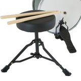 Karrera Kids 4-Piece Drum Set - Vibrant Green - Close-Up Angle