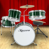 Karrera Kids 4-Piece Drum Set - Vibrant Green - Extra Image