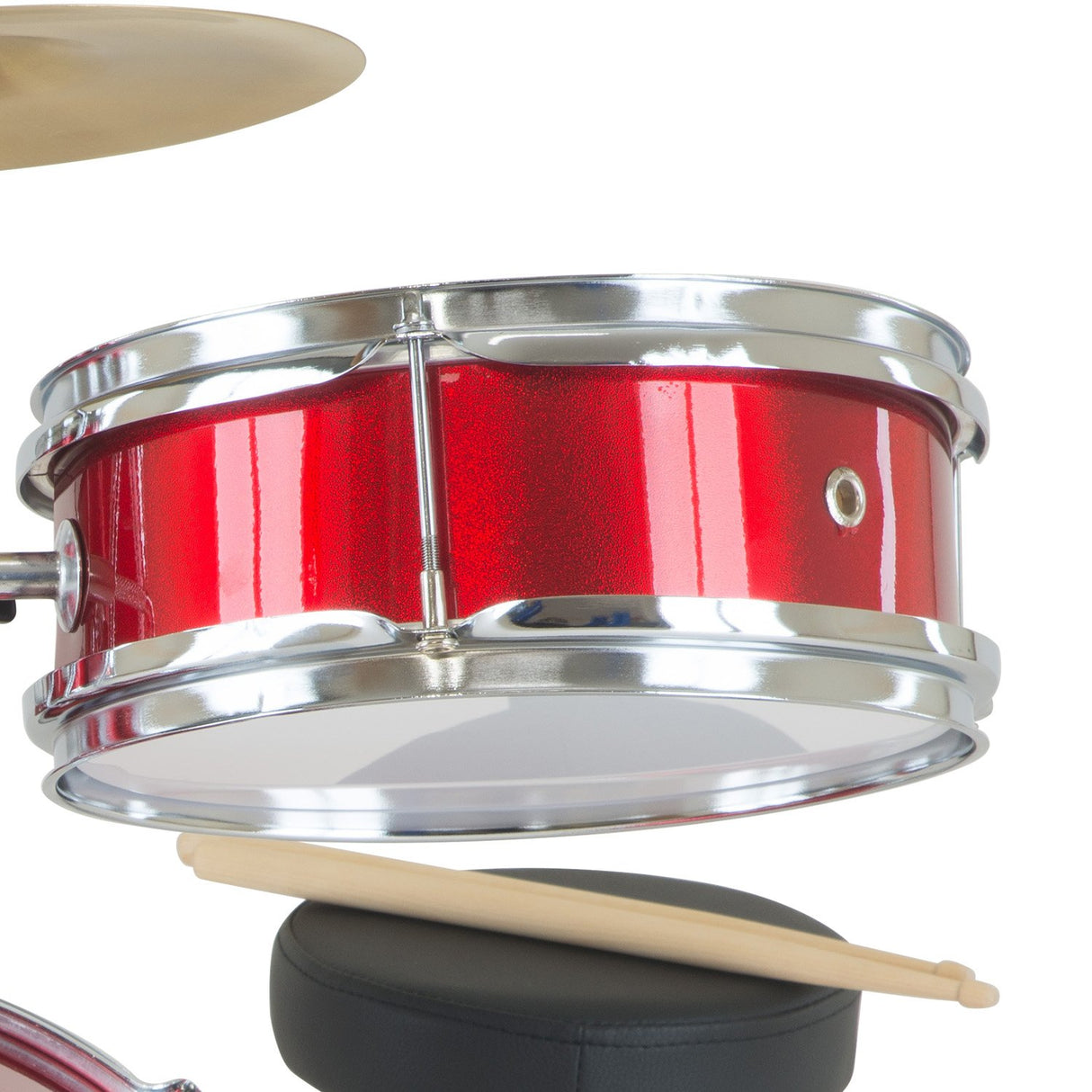 Karrera Kids' 4-Piece Drum Set - Vibrant Red