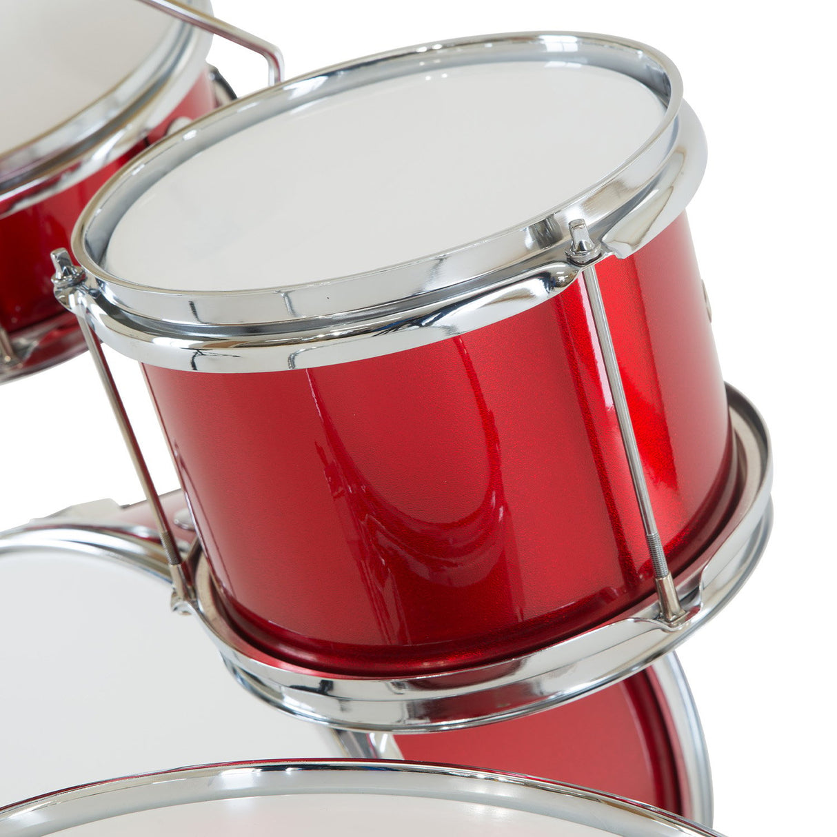 Karrera Kids' 4-Piece Drum Set - Vibrant Red