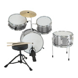 Karrera Silver Kids' 4-Piece Drum Set - Top-Down View