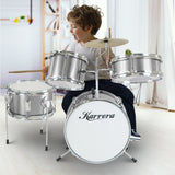 Karrera Silver Kids' 4-Piece Drum Set - Extra Image