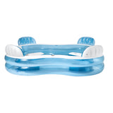 Intex Swim Center Square Inflatable Lounge Pool - Top-Down View