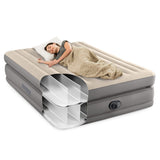 Intex Dura-Beam Plus Queen Prime Comfort Elevated Air Mattress - Top-Down View