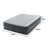Intex Dura-Beam Deluxe Queen Comfort-Plush Elevated Air Mattress - Side View