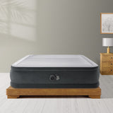 Intex Dura-Beam Deluxe Queen Comfort-Plush Elevated Air Mattress - Close-Up Angle
