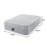 Intex Dura-Beam® Deluxe Queen Supreme Air-Flow Air Mattress - Side View