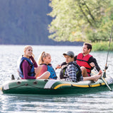 Intex Seahawk 4 Inflatable Boat Set - 4 Person - 45-Degree Angle