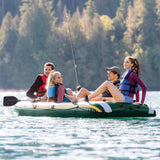 Intex Seahawk 4 Inflatable Boat Set - 4 Person - Close-Up Angle
