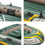 Intex Seahawk 3-person Inflatable Boat Set - Top-Down View