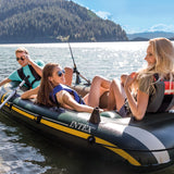 Intex Seahawk 3-person Inflatable Boat Set - 45-Degree Angle
