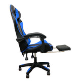 Intex Spire Zinc Blue And Black Adjustable Gaming/office Chair - Top-Down View