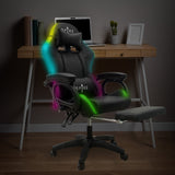 Intex Spire Onyx Led Massage Gaming Chair - Black - Close-Up Angle