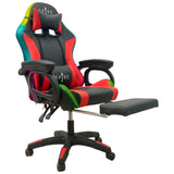Intex Spire Onyx Led Massage Gaming Chair - Red And Black - Front View