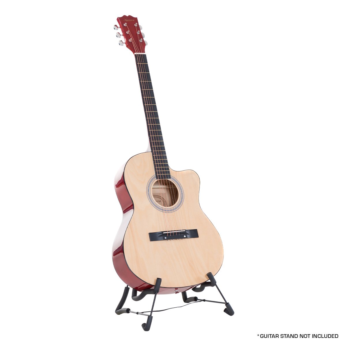 Karrera Natural Cutaway Acoustic Guitar - 40 Inch